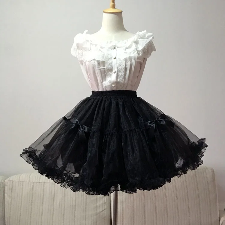 Юбка пачка из органзы и кринолина в готическом стиле|skirt a|skirt blackpetticoat white |