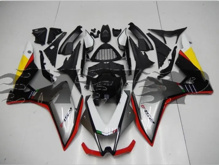 Мотоцикл серебро полный обтекатель с комплектом кузова для Aprilia RSV4 1000 RSV 2009 2010 2011 2012 2013 литья под давлением
