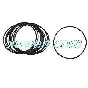 

10 Pcs Black Nitrile Rubber O Ring Grommets Seal 122mm x 130mm x 4mm