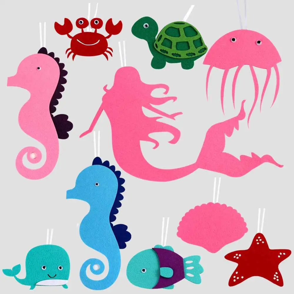 1 set cartoon parts OurWarm Русалочка вечерние принадлежности под водой декор для дня рождения пользу Русалка игра морской вечерние свадебные украшения Гостевая подарки - Цвет: 1 set cartoon parts