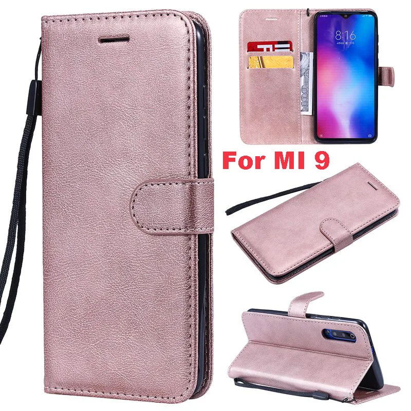 Чехол для телефона Lancase XiaoMi Mi 9 кожаный чехол с подставкой дизайнерский черный