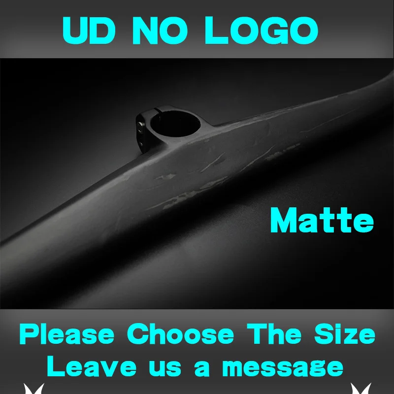 No logo UD Matte MTB Пользовательские Чемпион короткой ножке в форме велосипеда руль 6degree One-образный Интегрированный руль велосипеда с стволовых 40/50/60/70 мм - Цвет: No logo UD Matte