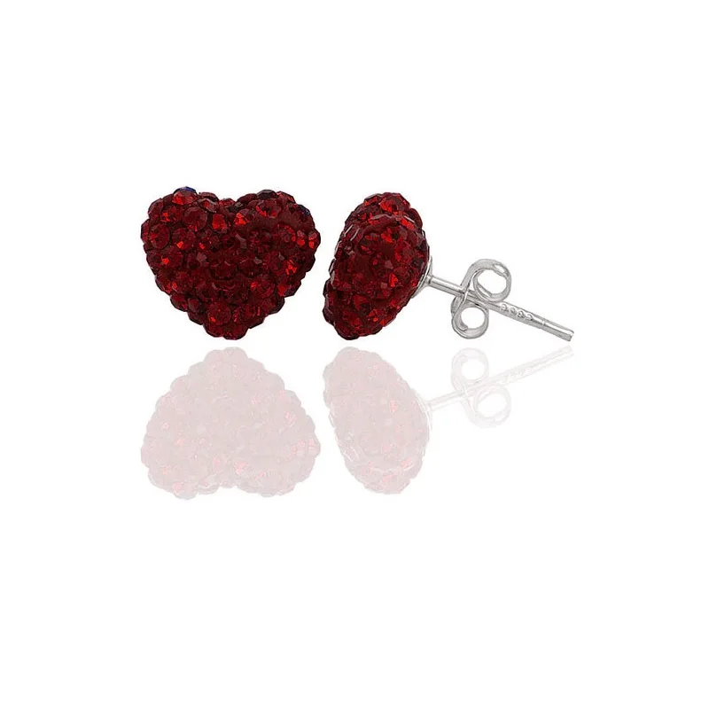 

WuKaKa 2020 Fashion Stainless Steel Crystal Heart Earrings For Women Girl pins safety pin earrings