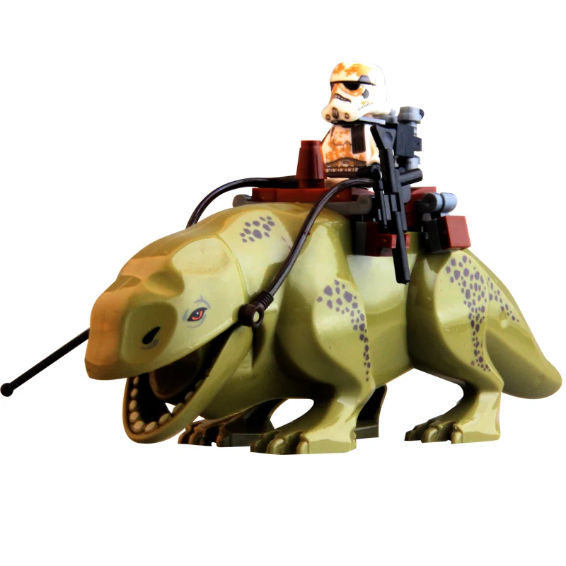 Одиночная продажа Звездные войны куклы Dewback Пробуждение силы прозрачный кавалер