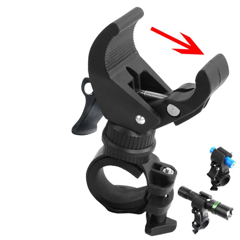 

360 degree rotating bicycle flashlight fixed bracket U-type bicycle front light shelf outdoor cycling bicycle accessories
