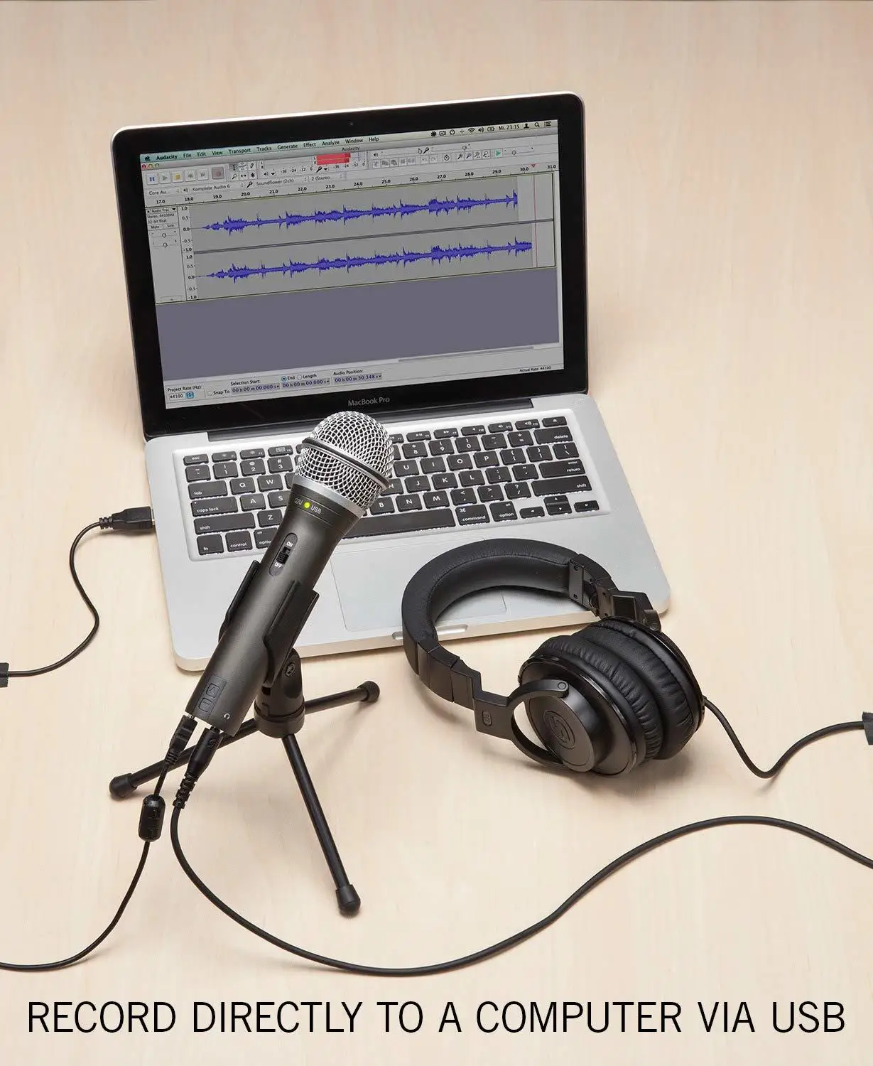 100% оригинал Samson Q2u ручной динамический Usb микрофон с XLR наушники порт для подкачки