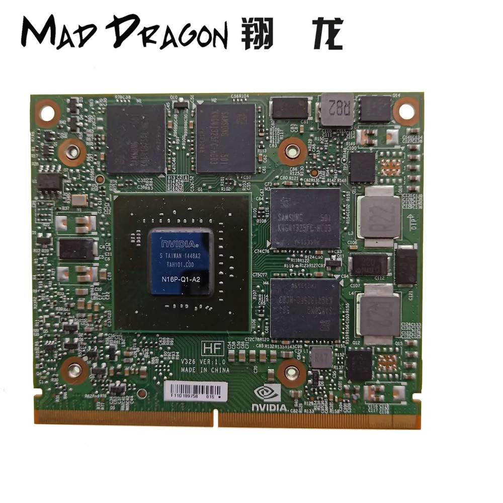 MAD DRAGON бренд NVidia Квадро M1000M Графика видеокарты 2Гб GDDR5 N16P-Q1-A2 MXM для Dell Precision 7530 M7530 HP