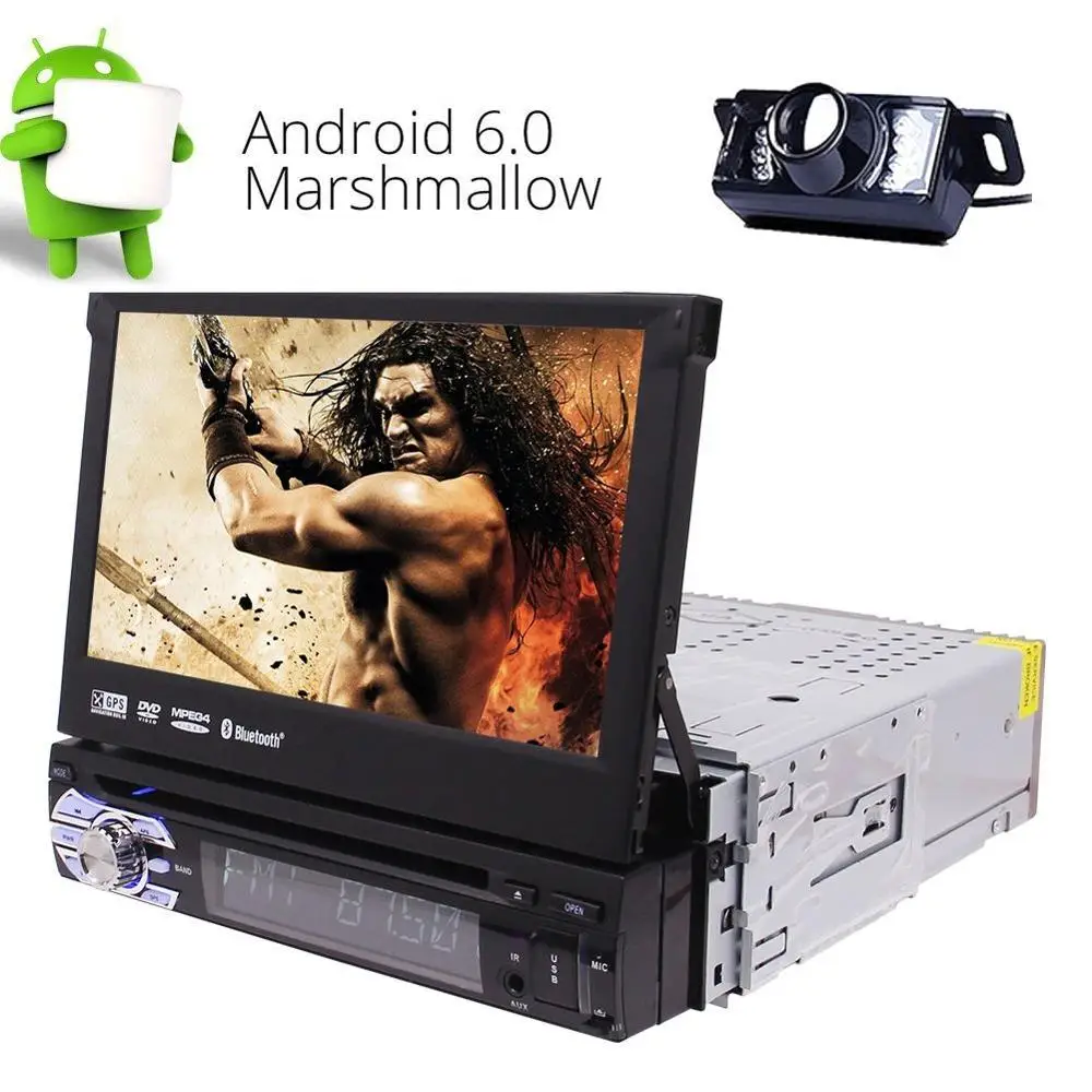 Сзади Камера + Android 6 0 стерео 1 Din gps dvd плеер Поддержка wi fi 3g 4 г/Радио RDS/
