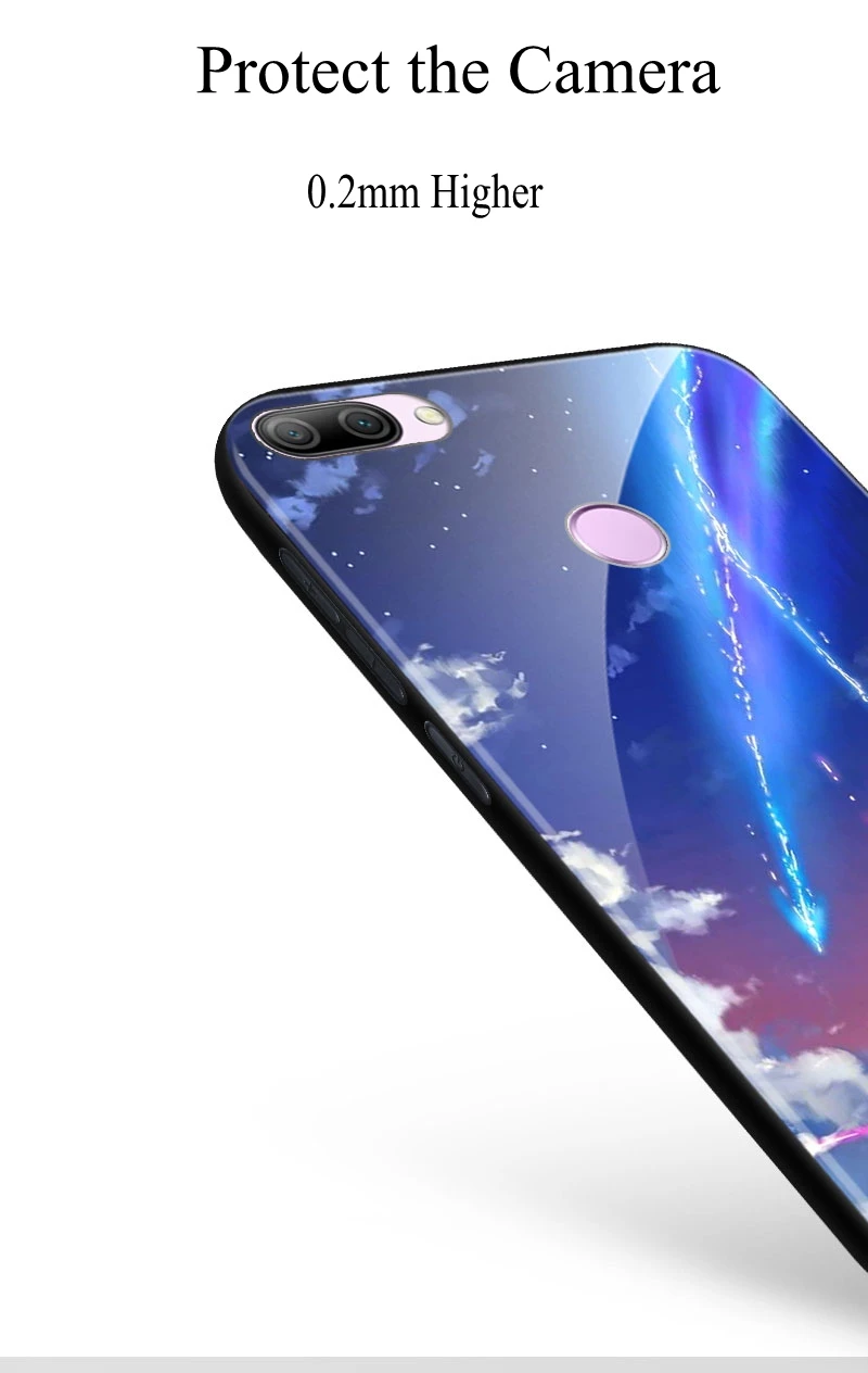 Чехол из закаленного стекла для Huawei Honor 10, чехол с рисунком из мультфильма, закаленное стекло, Защитная крышка для Huawei Honor 9 Lite Mate 10 Lite, чехол