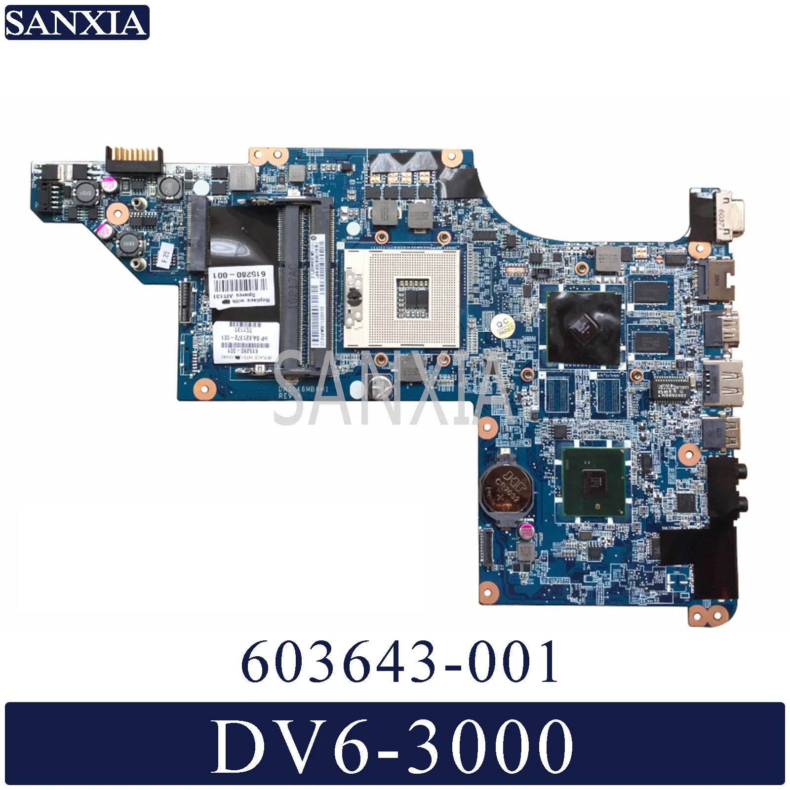 KEFU 603643 001 материнская плата для ноутбука hp DV6 3000 оригинальная плата|Материнские