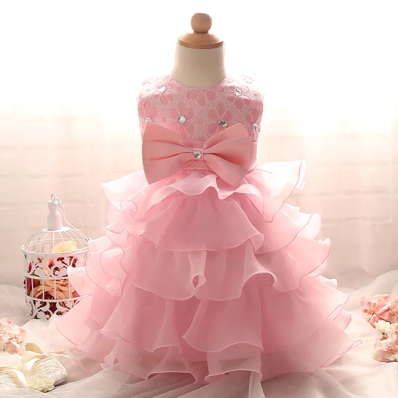 Вечерние платья для новорожденных девочек свадьбы крещения Bebes одежда первого