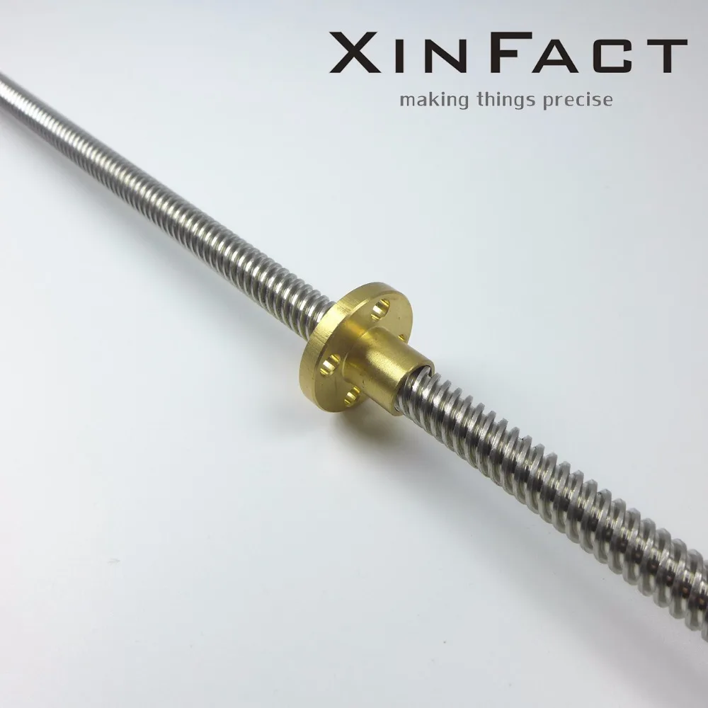 Резьбовой стержень из нержавеющей стали с латунной гайкой для OX CNC 8 мм свинцовый