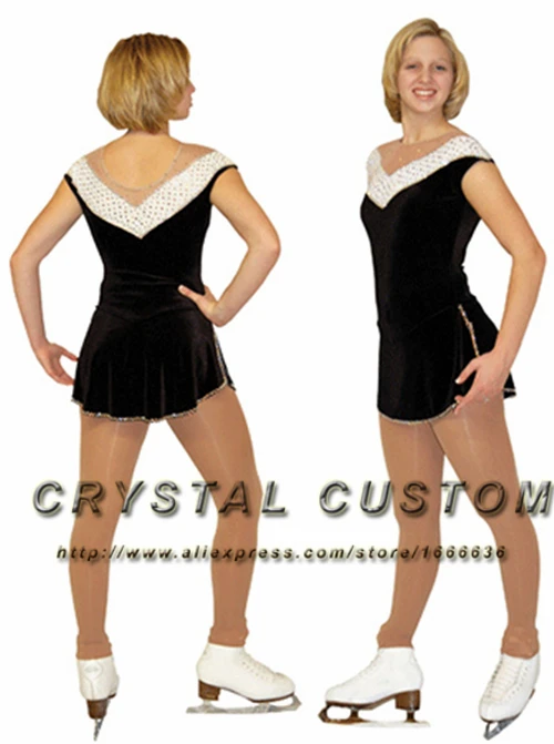

Custom Ice Figure Skating Dress For Kids Fashion New Brand Competition Figure Skating Dresses Crystal DR3638