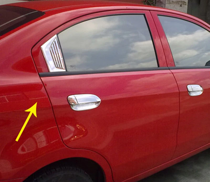 2 шт. abs для Chevrolet Парус(седан) 2010- сзади окна небольшой охранник декоративные наклейки