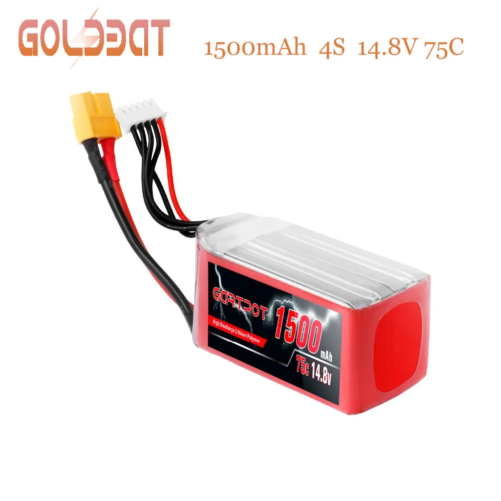 GARTPOT 4S lipo батарея fpv 1500mAh беспилотная 75C 14 8 V Lipo дроны перезаряжаемые с XT60 для