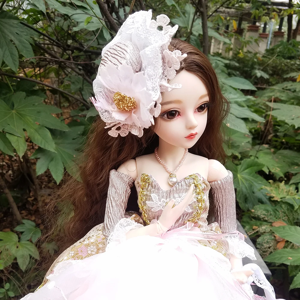 24 &quotполный комплект BJD кукла + макияж ручной работы дюйма 60 см EVA леди Countes