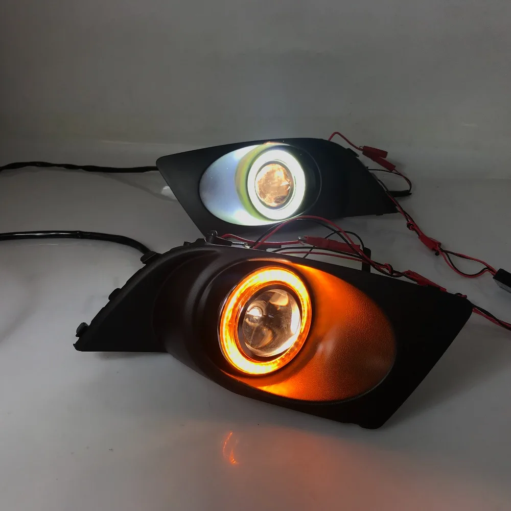 RQXR противотуманная фара вождение свет в сборе для Subaru Legacy 2006-08 cob angel eye светодиодные дневные ходовые огни сигнал поворота