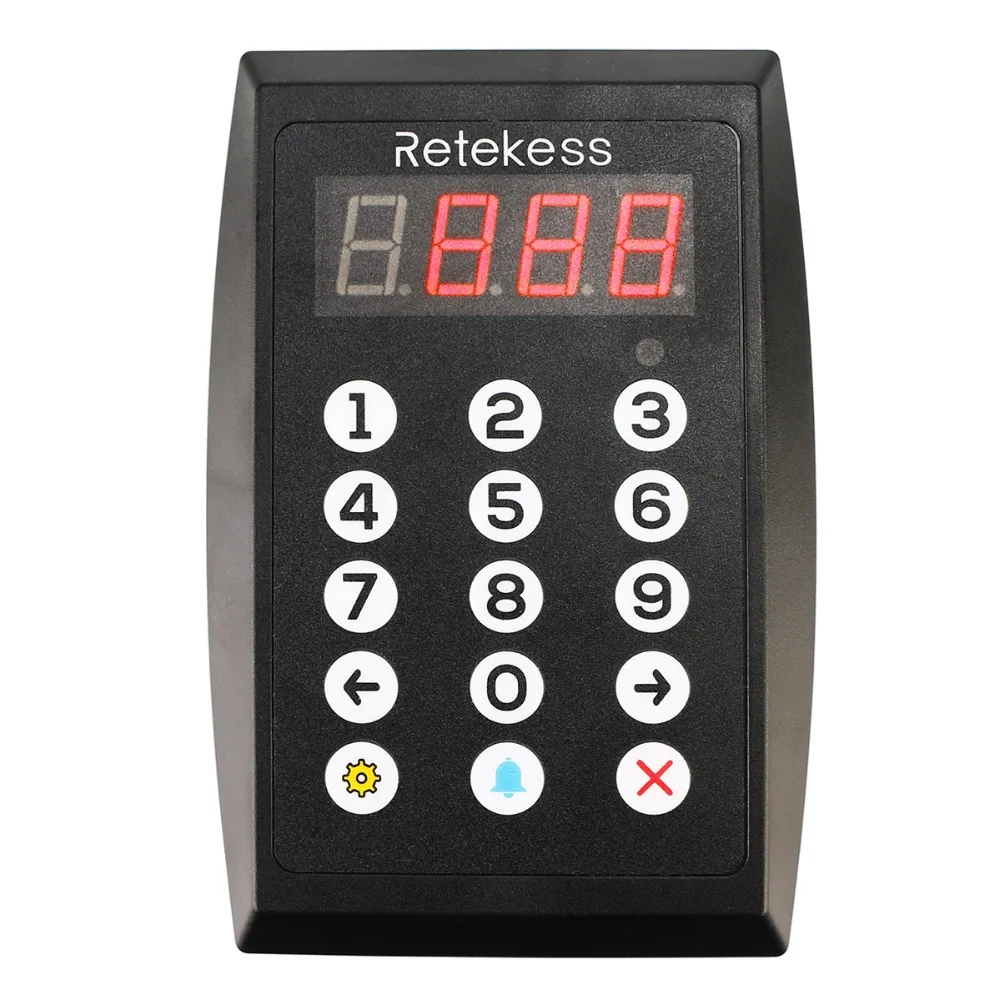 RETEKESS TD101 клавиатура пейджер 433 МГц Интеллектуальный голосовой система вызова
