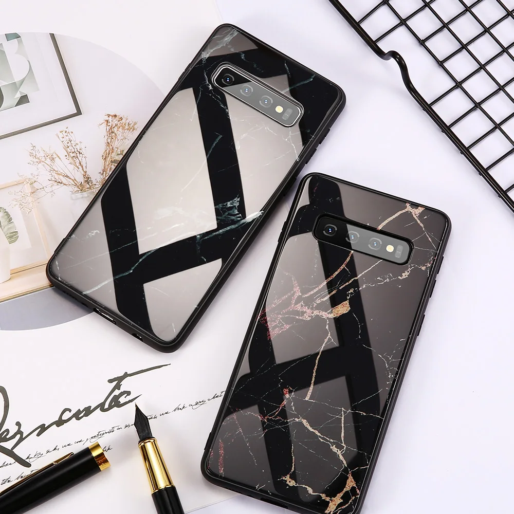 Стеклянный чехол KISSCASE для SamsungA50 S8 S9 S7 Galaxy S10 Edge Plus M50 J4 J7 Shell|Бамперы| |