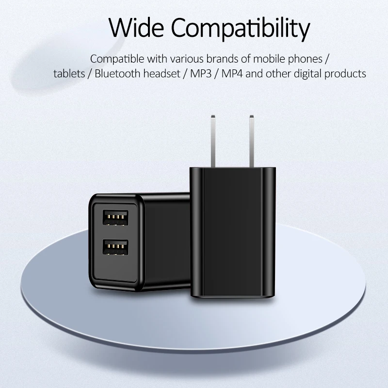 USAMS Mini Fold 2.4A 2 порта USB зарядное устройство двойной телефон для iphone Складной