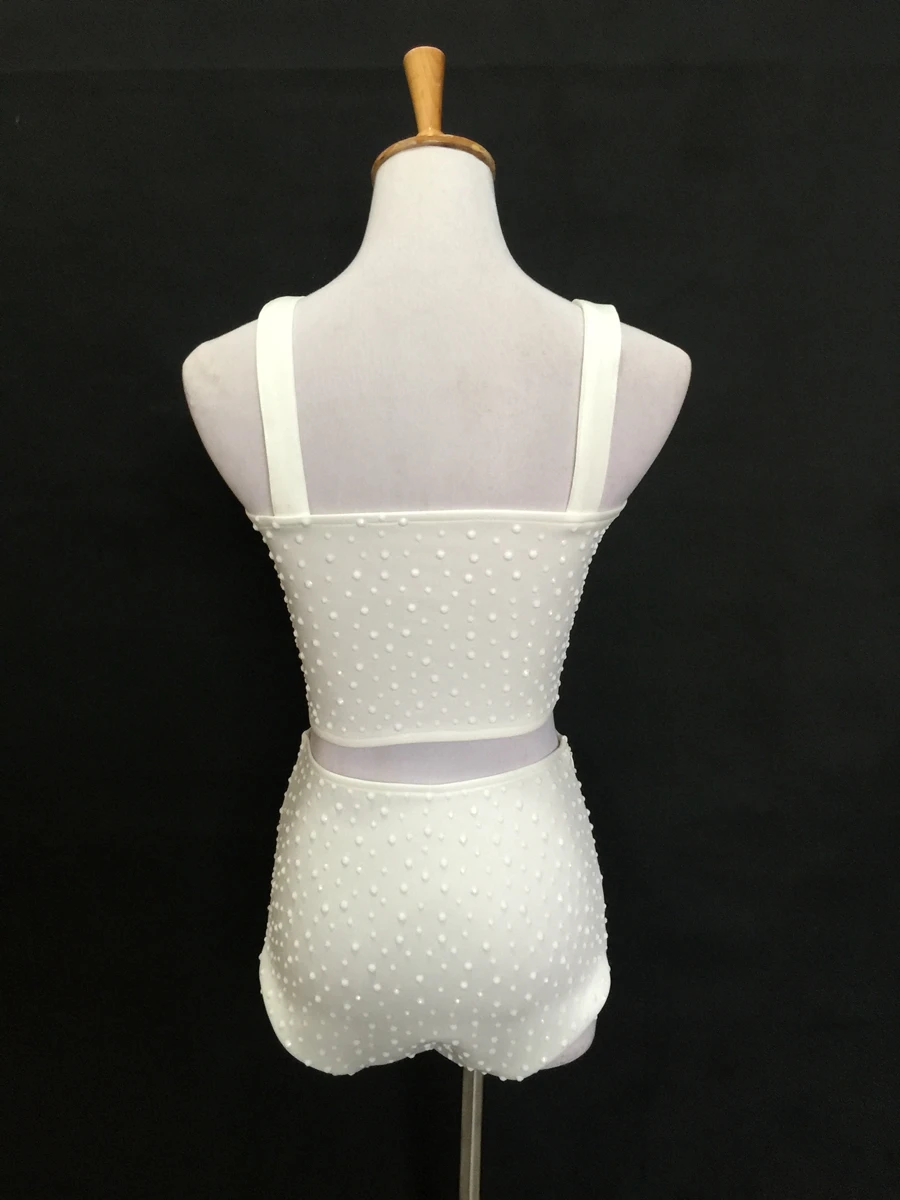 (Топ + шорты) полностью алмазные женские костюмы певец ночной клуб бар