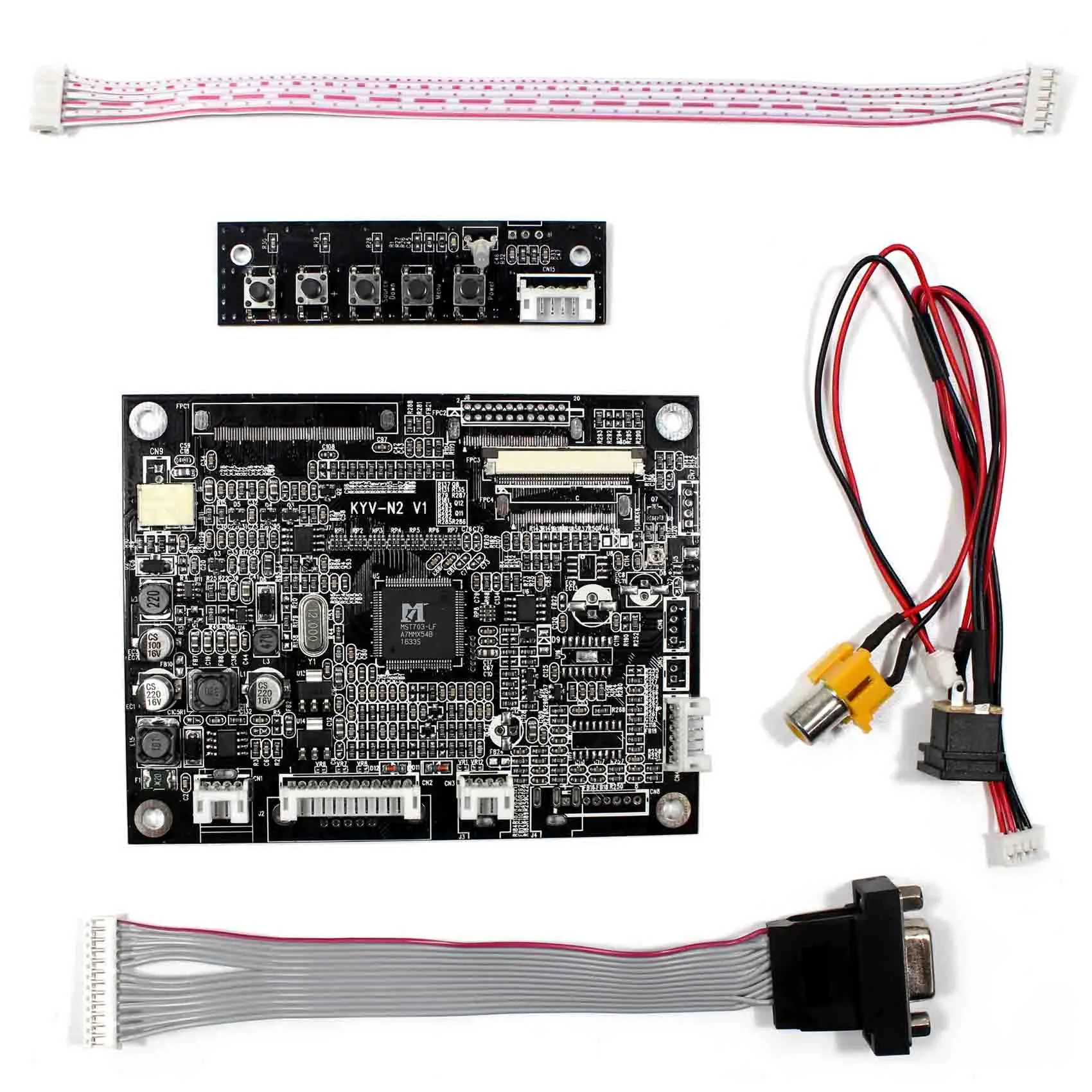 Плата контроллера VGA + AV LCD для 7 &quotAT070TN92 AT080TN64 800x480 ЖК панель|vga vga|board boardvga board |