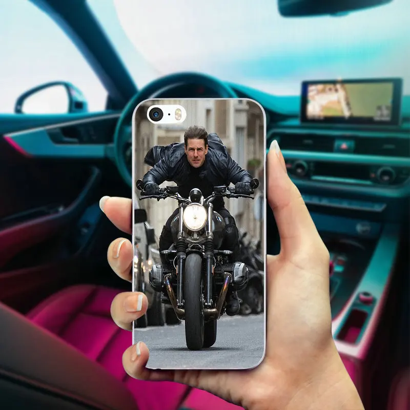 Soft TPU Mobile Phone Cases for iphone X Case Back Cover 6S 7 8 Plus 4 4S 5 5S SE Bags Missions Impossible Tom Cruise | Мобильные