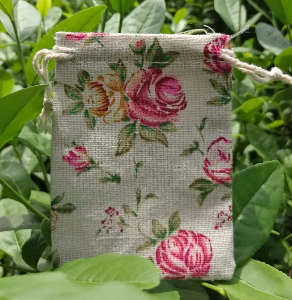 Маленький льняной мешочек для драгоценностей с завязкой 8x10 см (3 &quotx 4&quot) 9x12 10x15 13x17