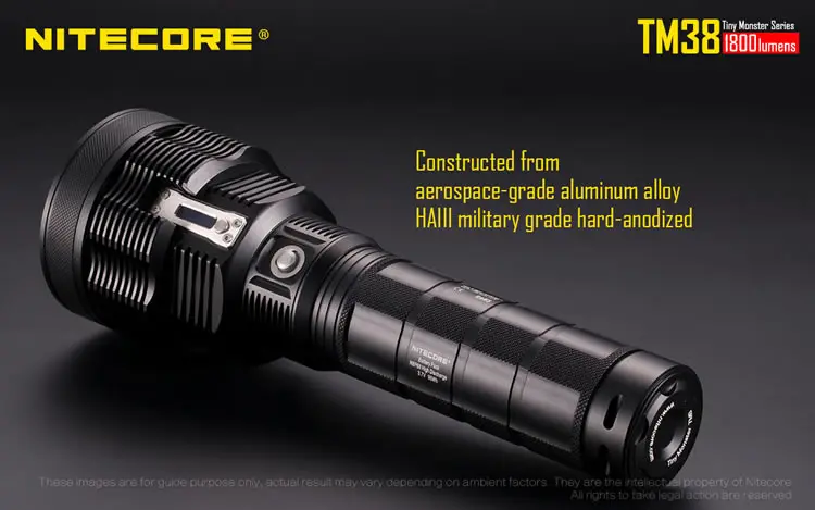 Найдите светильник NITECORE TM38 XHP35 HI D4 MAX. 1800LM фонарь дальность луча 1400 измеритель перезаряжаемый фонарик с аккумулятором