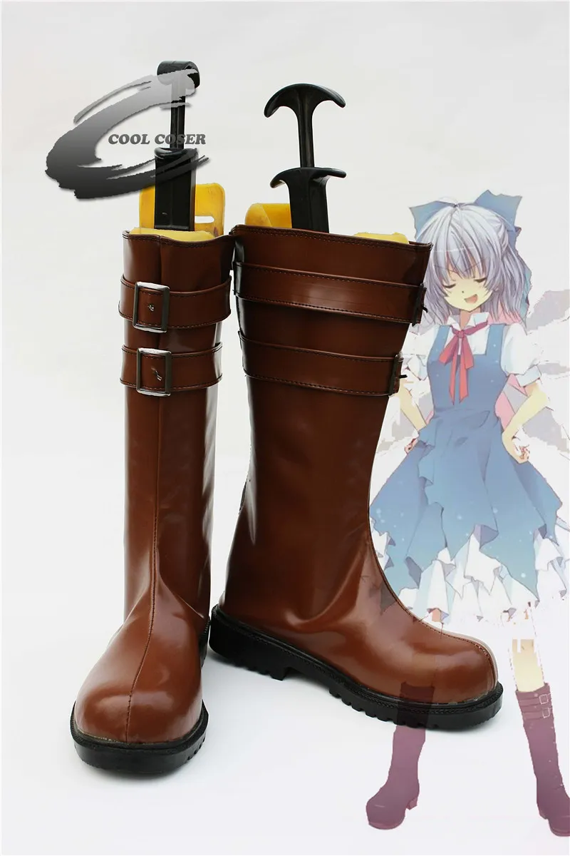 Японского аниме Touhou Project Чирно Косплэй Обувь mm1341 индивидуальный заказ Аниме