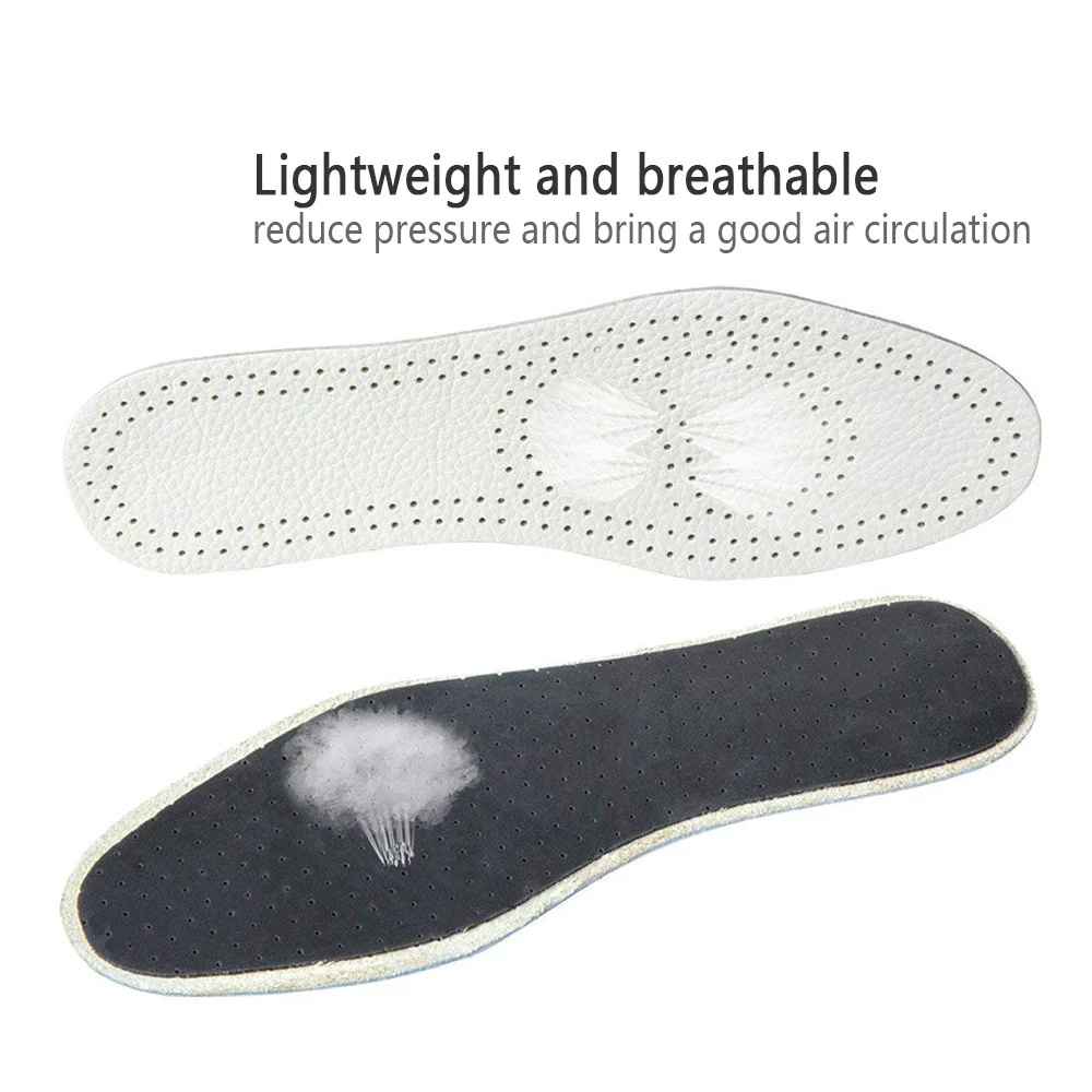 SOCOMFY Breathable Leather Insole For Men Women Thin Full Length Shoe Pads Pigskin Instantly Absorb Sweat Replacement Insoles | Обувь