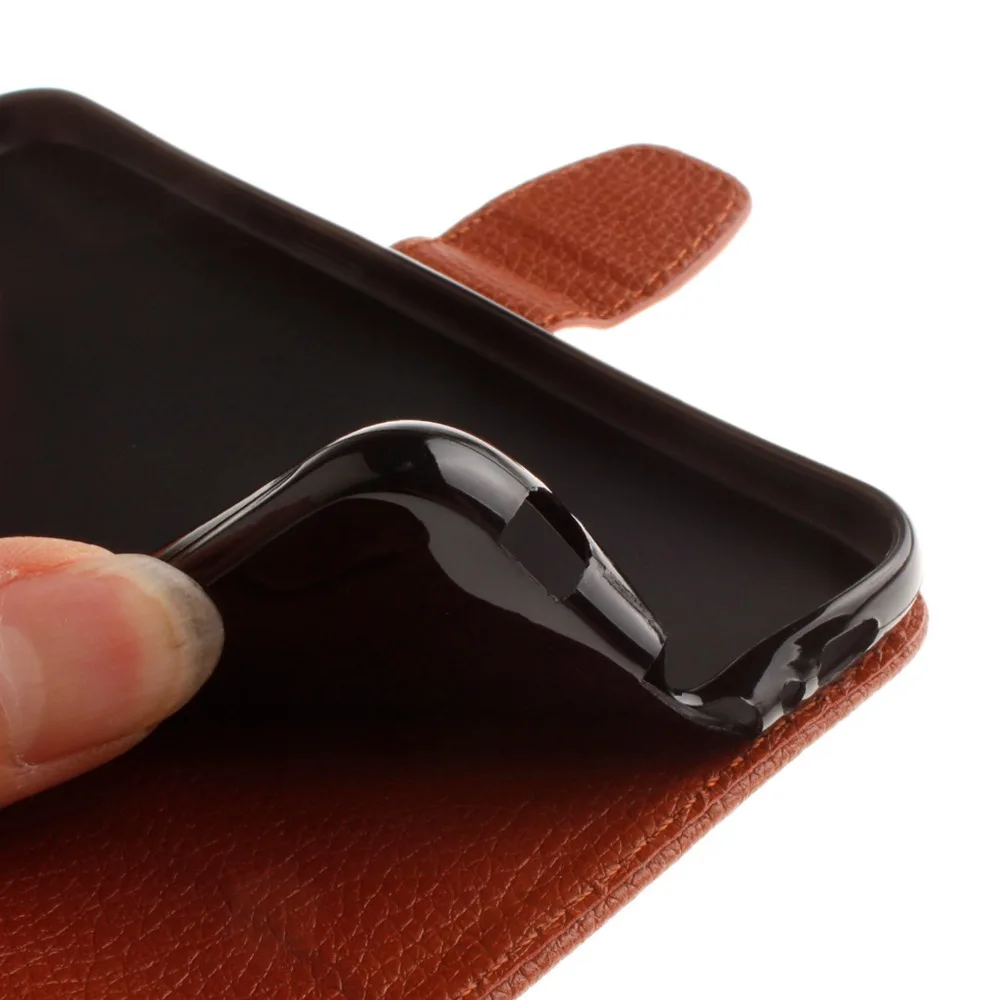 Чехол для iPod Touch 5/6 Litchi Роскошный чехол бумажник из искусственной кожи с