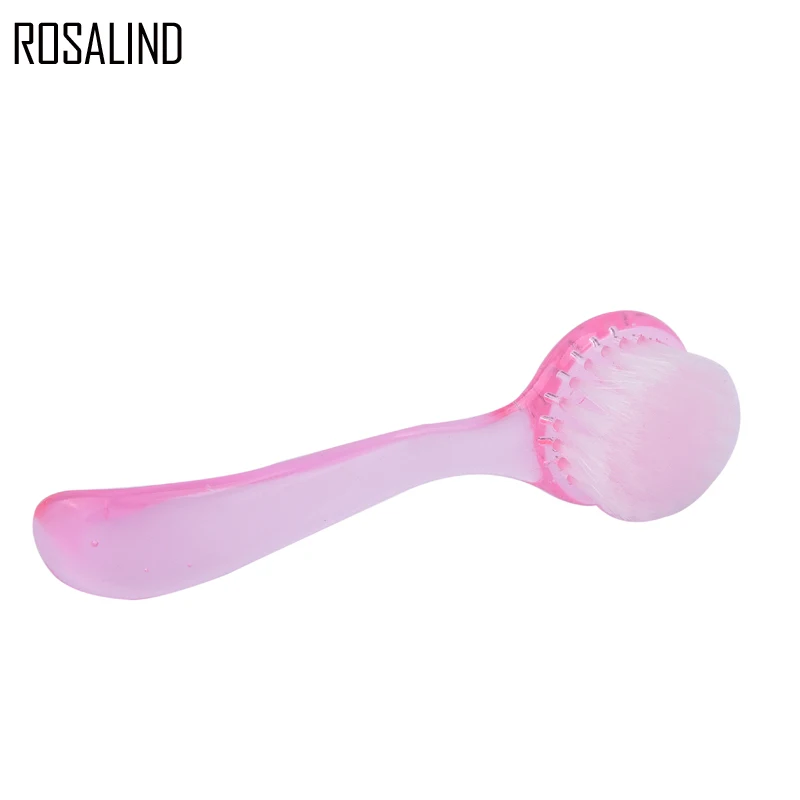 Щетка для ногтей ROSALIND 2 цвета дизайна щетка очистки пыли педикюра круглая головка