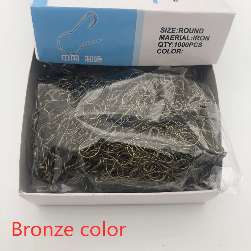 Bronze color 1000 шт много цветов железные материальные белые грушевидные золотые черные Серебряные бронзовые зеленые фиолетовые защитные булавки Длина(20 мм - Цвет: Bronze color
