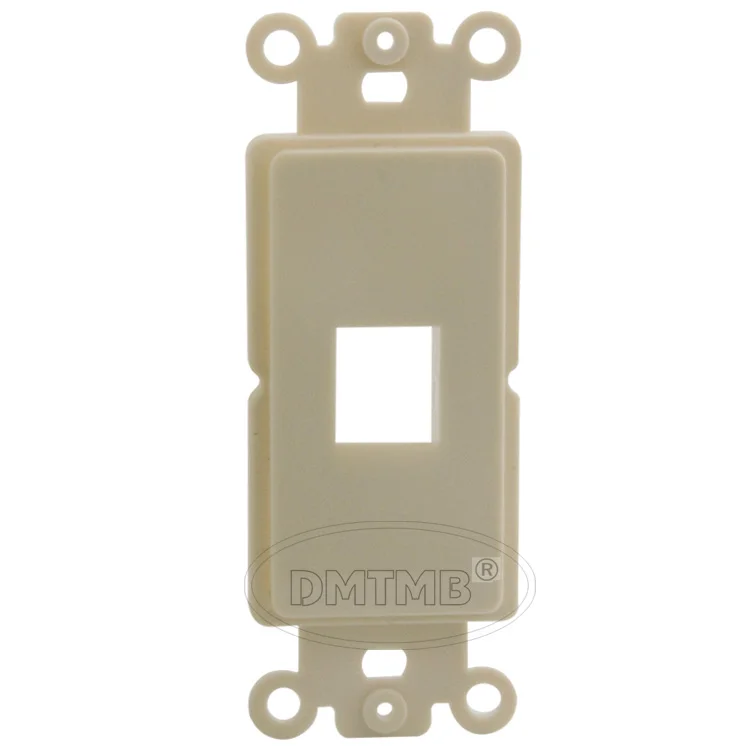 Внутренняя настенная тарелка с 1 портом keystone цвета миндаля|wall plate|keystone wall platekeystone