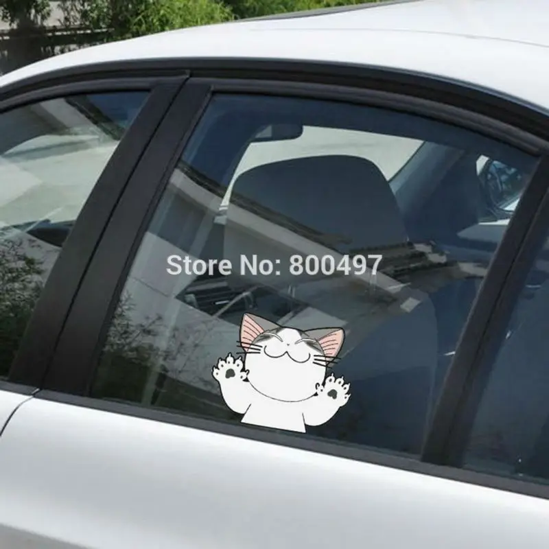 

10 x Lovely Cute Cat Chi's Sweet Home With Big Paws Car Stickers Car Covers Decals for Toyota Chevrolet Volkswagen Tesla Lada