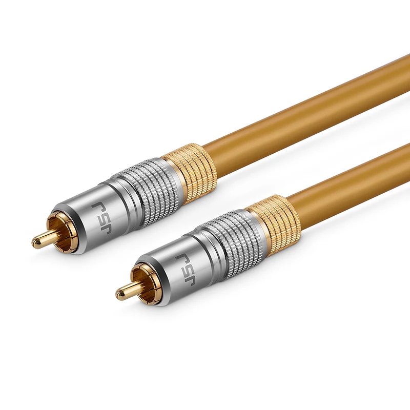 Цифровой коаксиальный аудиокабель WinAqum профессиональный кабель RCA 75 Ом с
