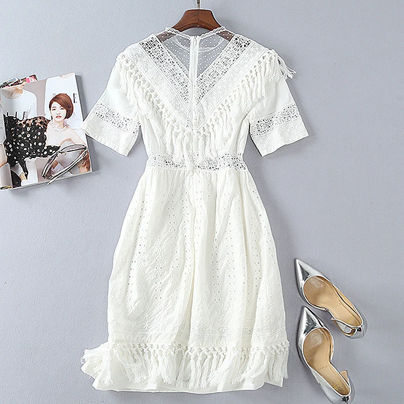 Короткое платье высокого качества летние новые женские модные вечерние