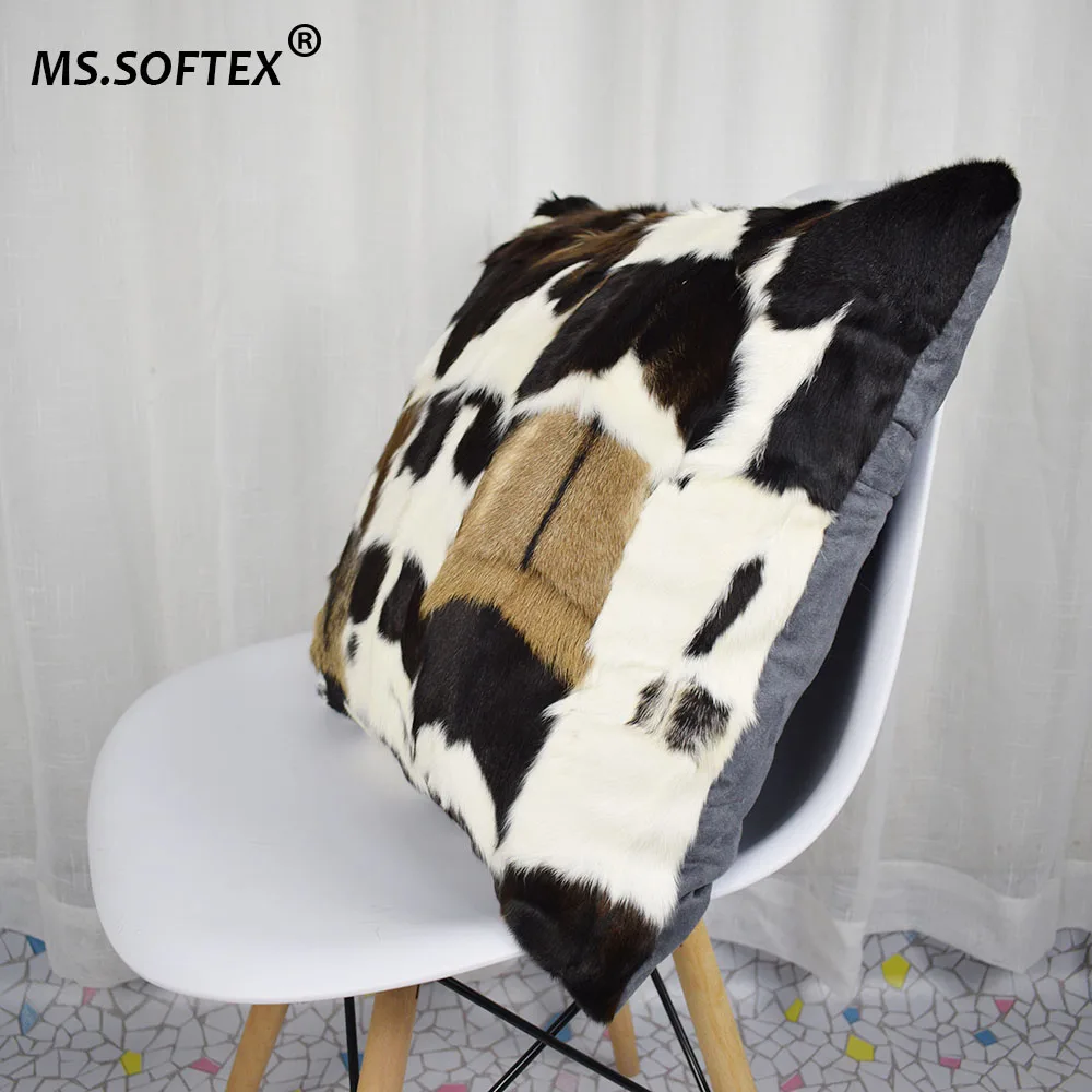 Наволочка из натурального козьего меха MS.Softex наволочка в стиле пэчворк мягкой