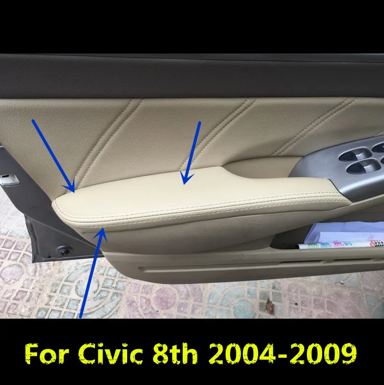 Защитный подлокотник для межкомнатной двери из микрофибры кожаный чехол Honda Civic 8