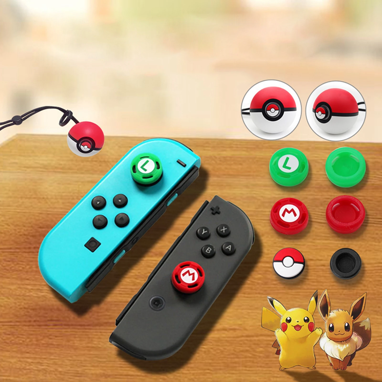 Колпачки для захвата большого пальца NS Nintendo Switch 4 шт. мягкие силиконовые колпачки