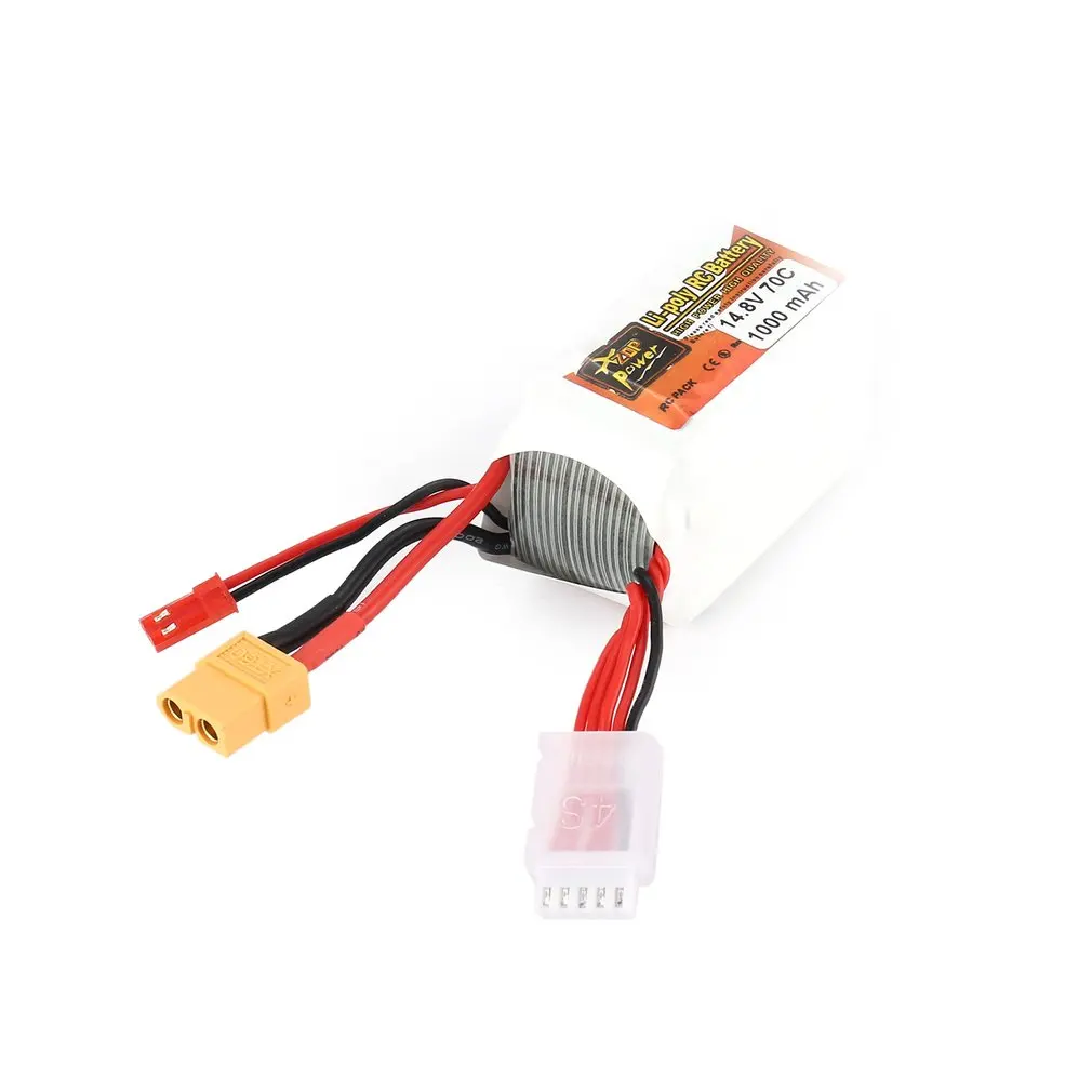 ZOP power14.8 V/7 4 V 25C/30C/70C/75C/4S 1P Lipo батарея JST XT60 перезаряжаемая для радиоуправляемого