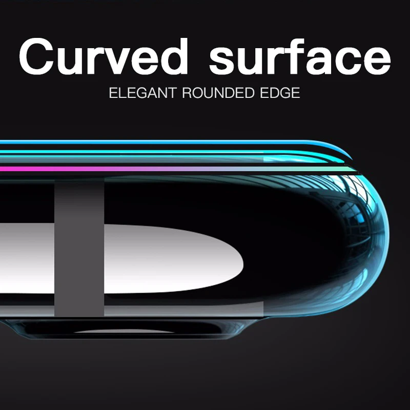 Закаленное стекло 21D для iPhone 8X10 H D полное изогнутое с закругленными краями 7 XS XR Max 6