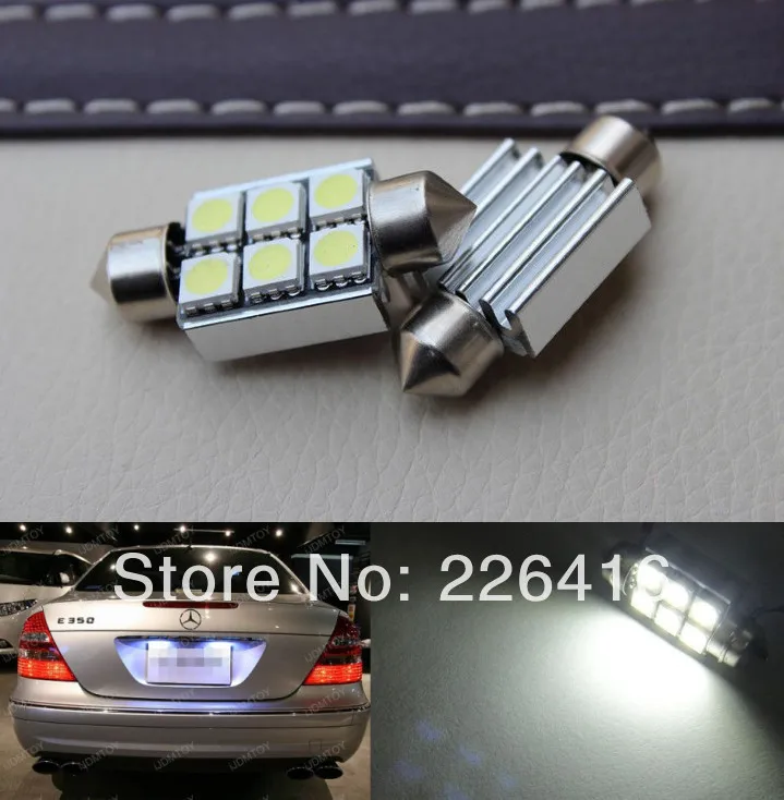 2x Свет номерного знака 6418 Безошибочную 6 SMD LED Mercedes W211 E320 E350 E500 E55 | Автомобили и