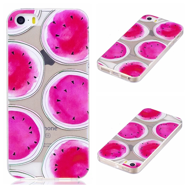 Unicorn Cactus Soft TPU Case for Iphone X 8 Plus 7 6 6S Watermelon Flamingo Love Heart Clear Silicone Cartoon Cover 300PCS |