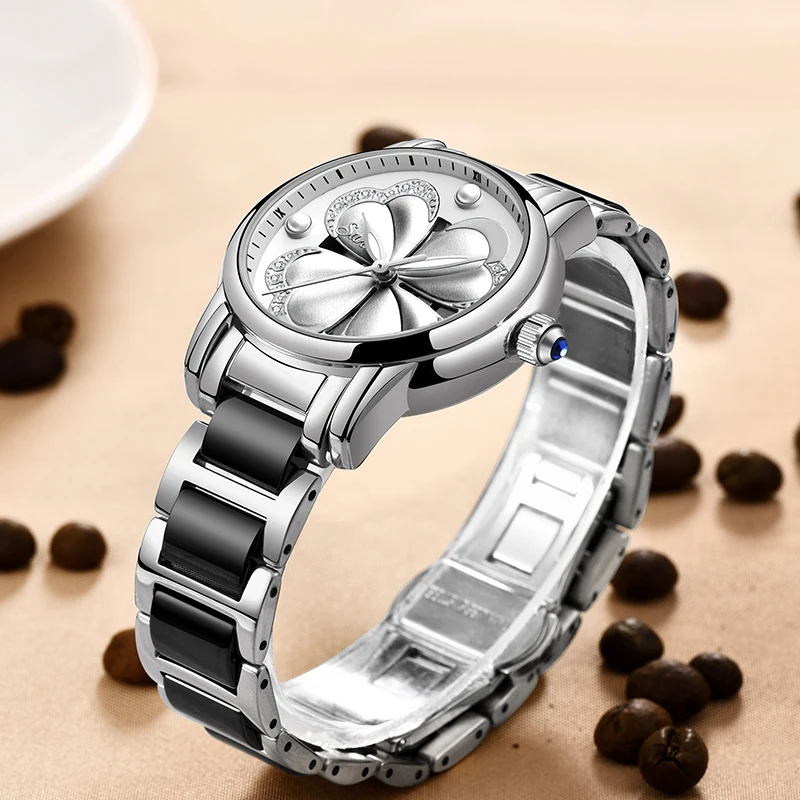 SUNKTA Top Luxury Brand Women Watches Stainless Steel Analog Quartz Watches Women Fashion Dress Bracelet Watch Relogio Feminino enlarge