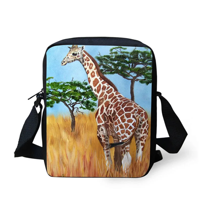 

Cross Body Bag Giraffe Printing Messenger Bags for Men Women Hot Brand Small Cross Body Bags for Ladies Mens Travel Bags