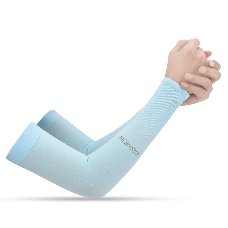 Ice Sleeve Blue A05 Ледяной шелк Солнцезащитная манжета мужские MS летние для верховой езды крутые нарукавники для спорта на открытом воздухе туристический комплект в студенческом стиле дышащий - Цвет: Ice Sleeve Blue A05