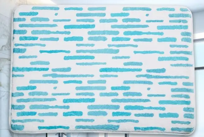ZY-005 Memory foam коврик для ванной комнаты, дверной коврик для прихожей на полу, мягкие коврики для ванной с принтом, коврики в полоску, tapis de bain, 45*75 см, ZY-005 - Цвет: ZY-005