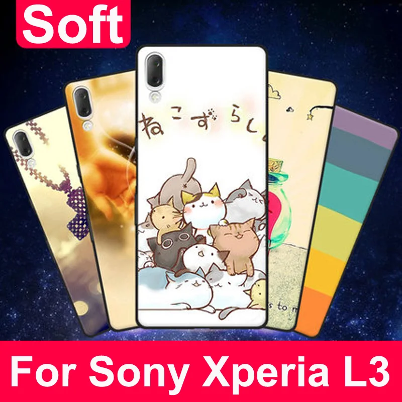 Силиконовый чехол для Sony Xperia L3 I3312 I4312 I4332 I3322 мягкий телефона SonyL3 L 3 защитный